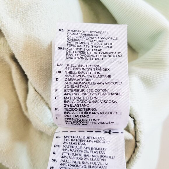 Adidas Originals Light Green Velvet Crop Zip-up Track Jacket - Size M - Picture 8 of 12